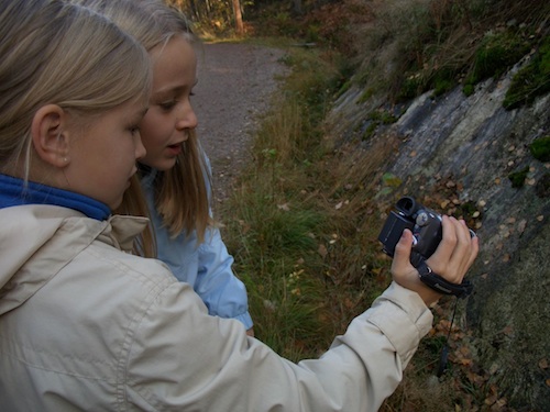 Kuvaamassa jääkauden jälkiä
